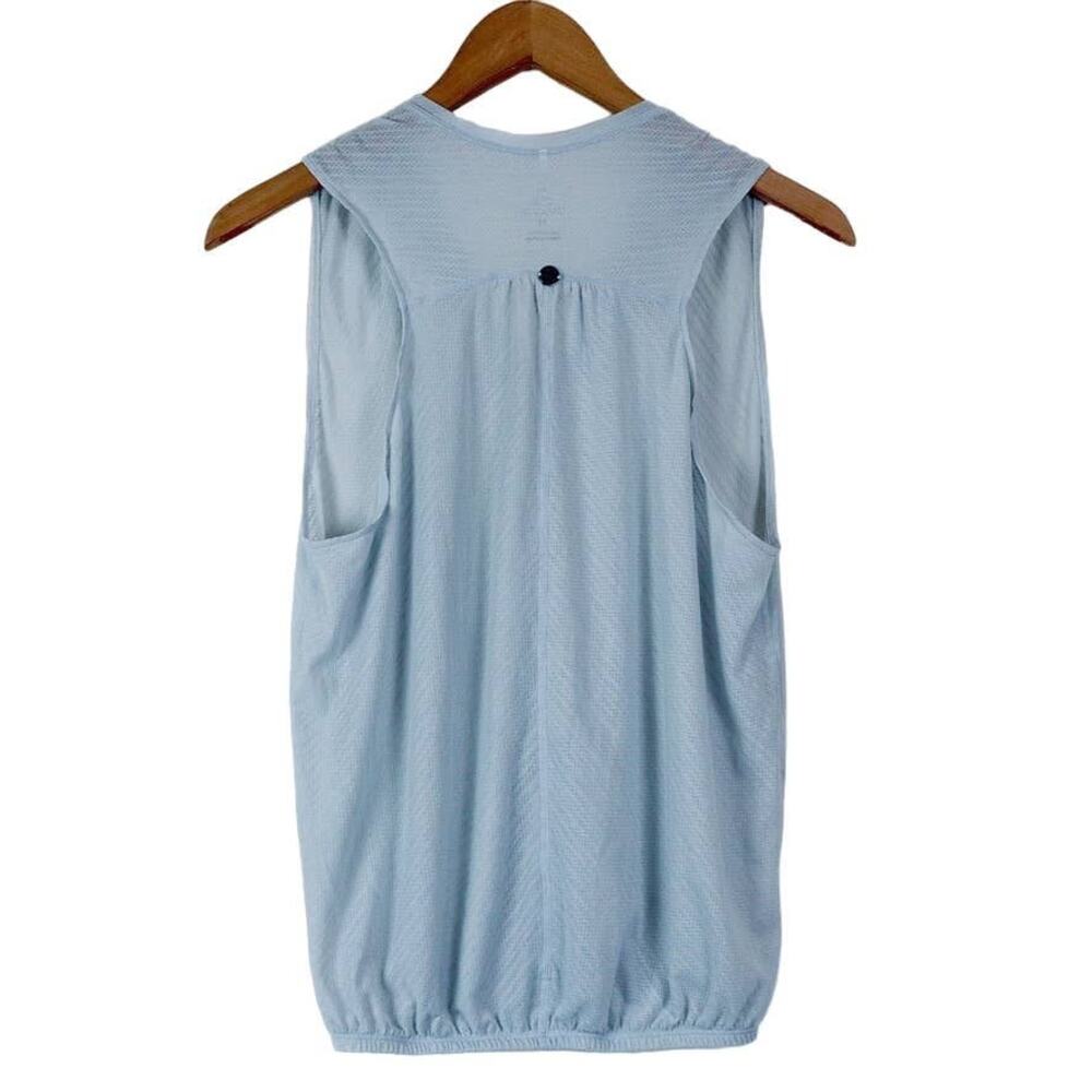 Prana Size XS Semi Sheer Tank Top Lightweight V Neck Tunic Light Blue - Picture 4 of 8